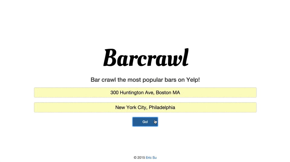 Barcrawl Web App